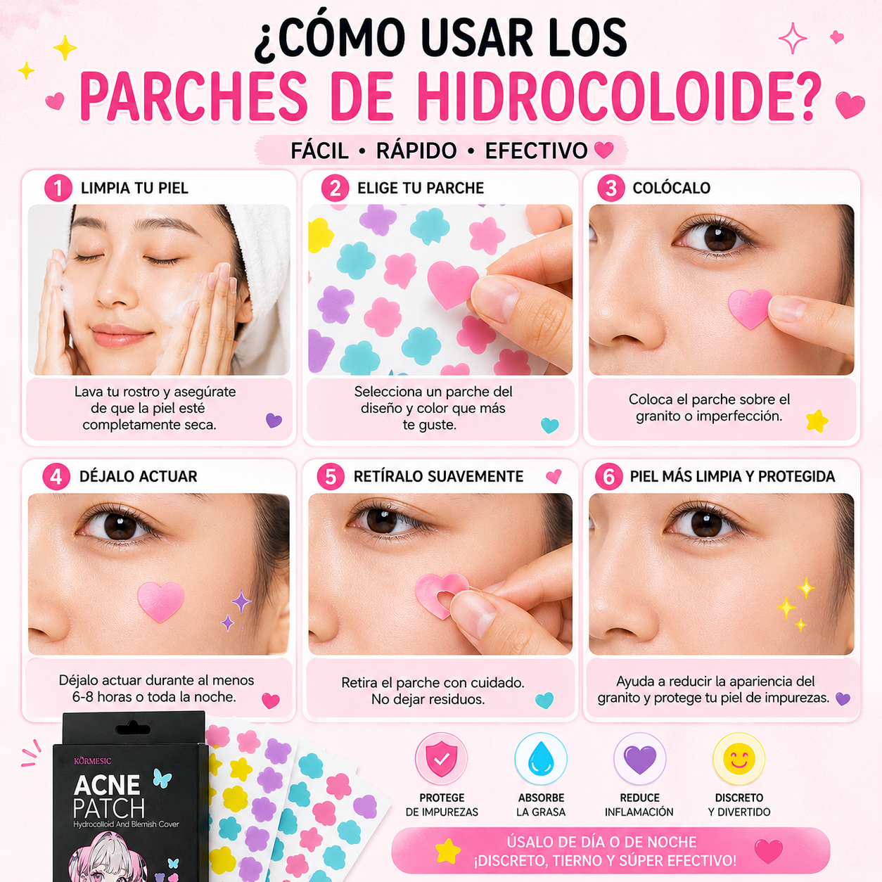 PARCHES PARA ACNÉ KAWAII