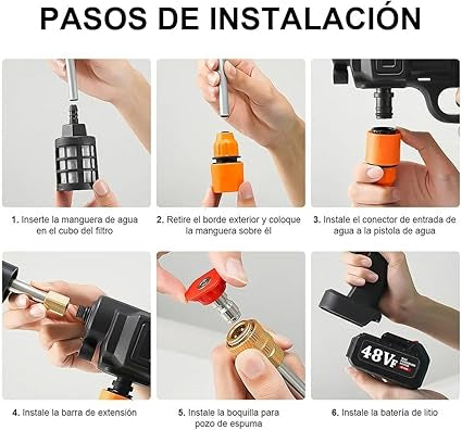 Hidrolavadora Inalambrica Recargable con