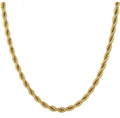 Cadena Torsal 50cm 4mm de acero inoxidable en diseño elegante y sofisticado para hombre y mujer.